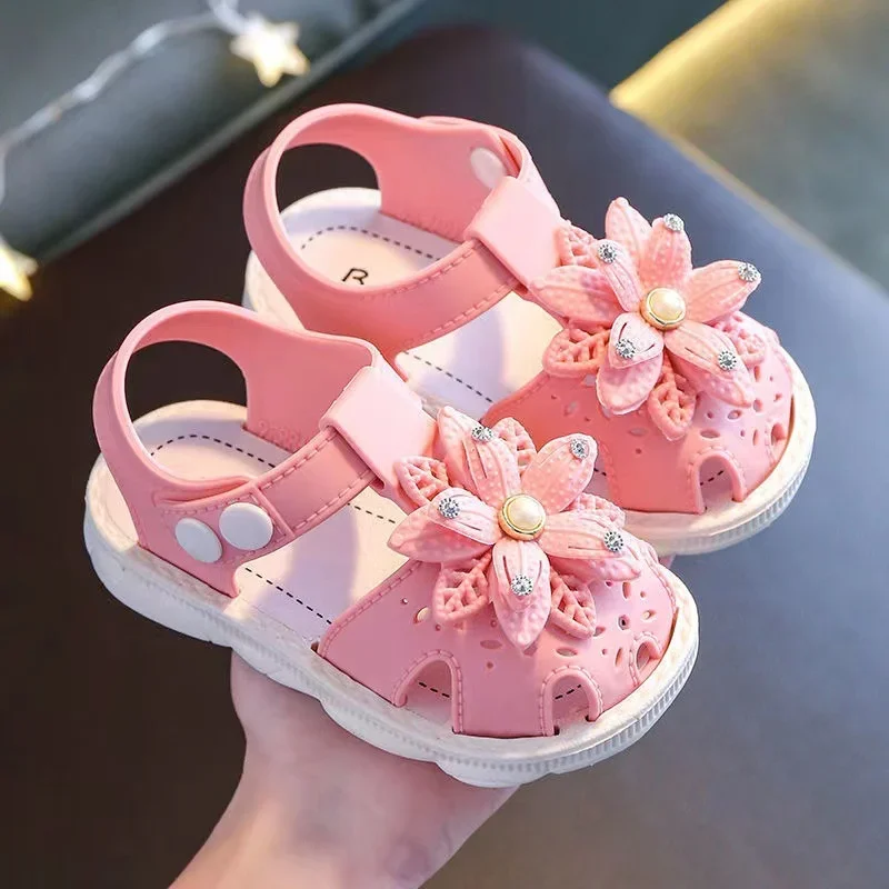 Sandalias de verano con lazo liso y suela antideslizante - imagen 4