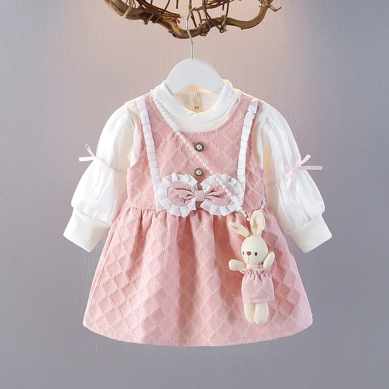 Vestido de princesa para ninas - Manga larga, primavera-otono - imagen 2