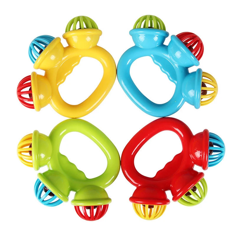 Sonajero de mano para bebé con campana sensorial, juguete infantil - imagen 5