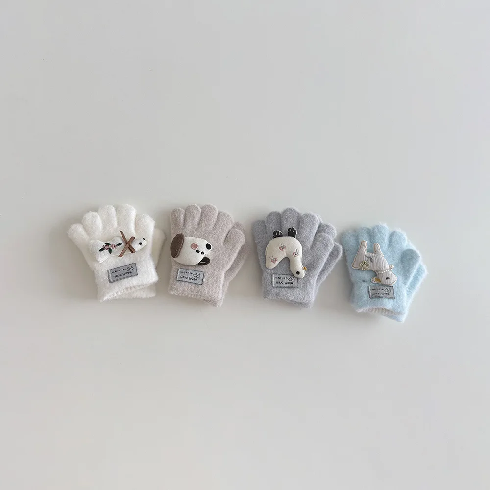 Guantes de invierno con diseño de dibujos animados