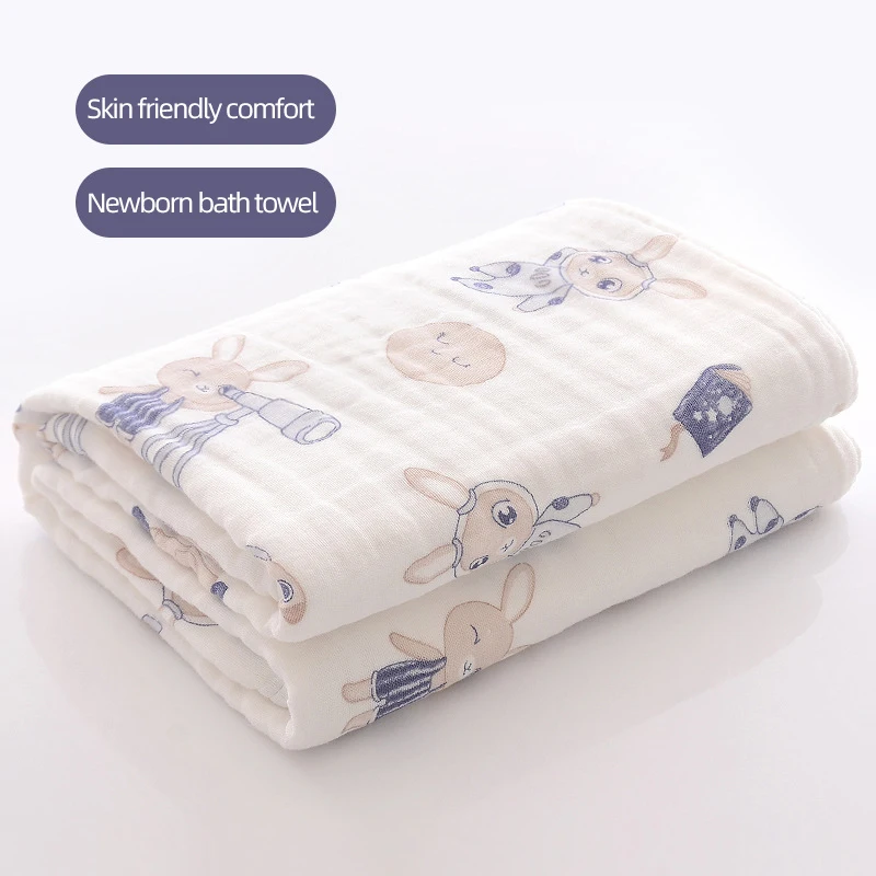 Manta de muselina suave para bebé – Edredón transpirable 2 capas