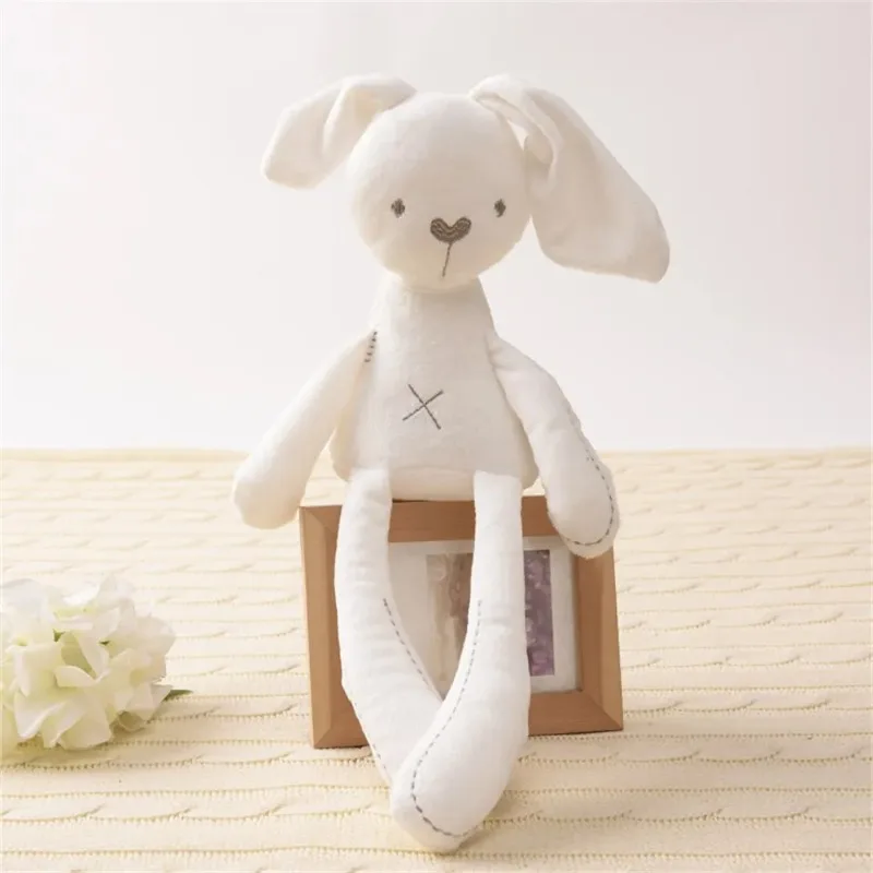 Conejo de peluche suave para bebé, sueño nocturno con orejas largas - imagen 2