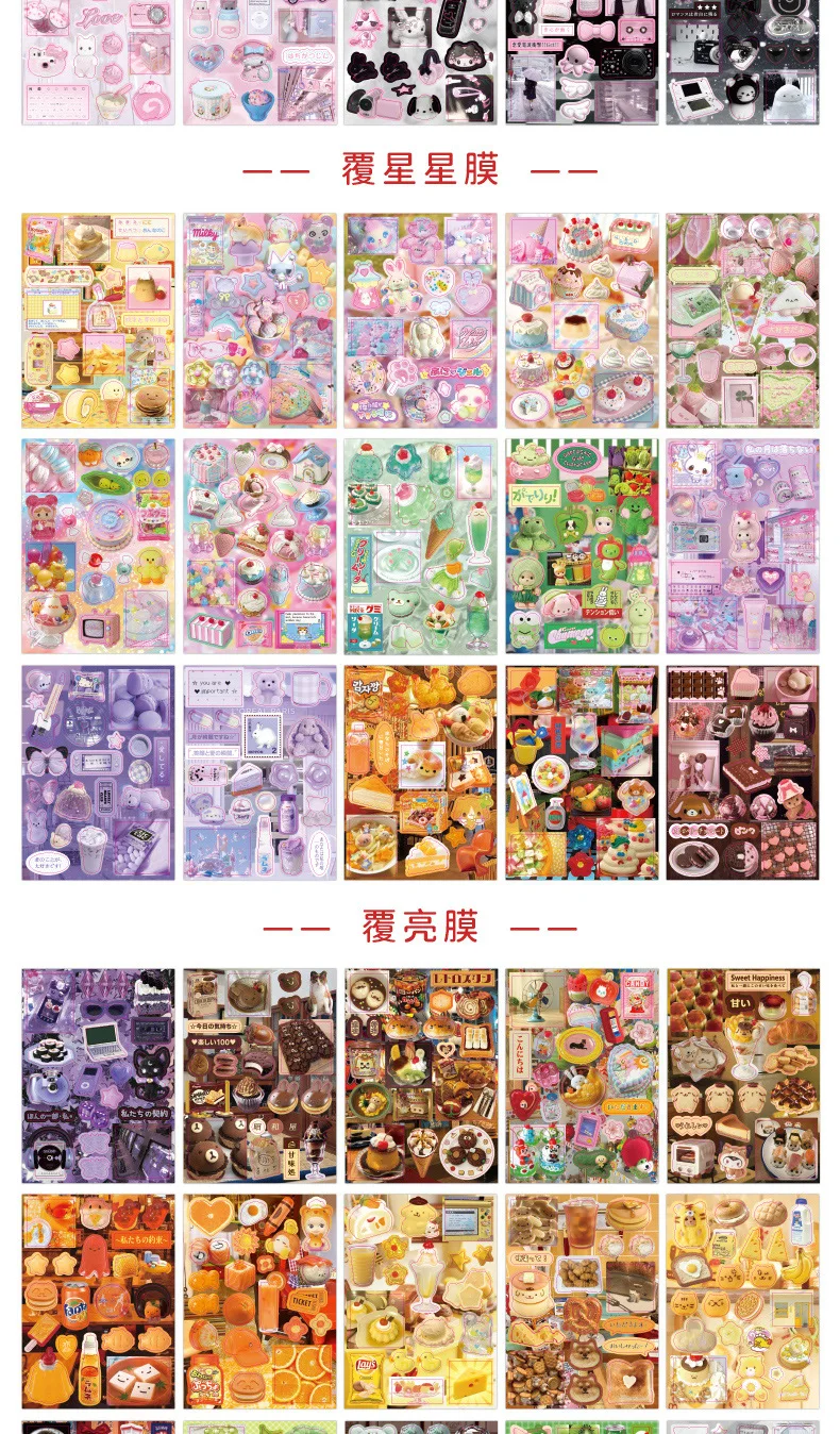 Colección de pegatinas con diferentes temáticas