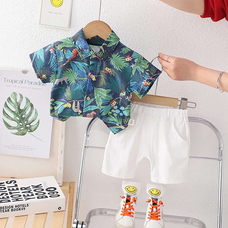 Conjunto de verano para bebé: camiseta y pantalón corto infantil - imagen 2