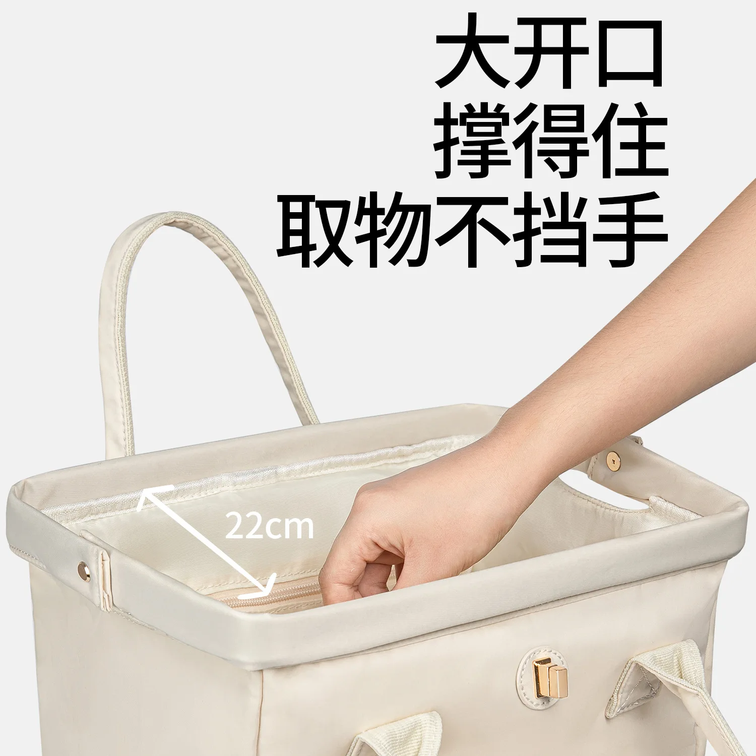 Mochila maternal para bebé con compartimento seco y húmedo - imagen 5