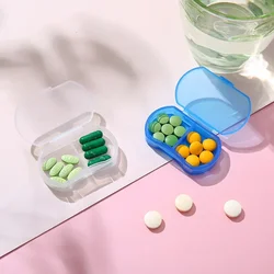 vvocci Porta pastillas de viaje mini, estuche organizador de medicamentos