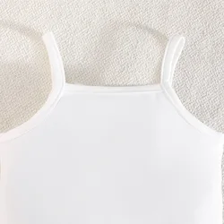 Conjunto de verano para niña en tejido vaquero rosa, falda y top