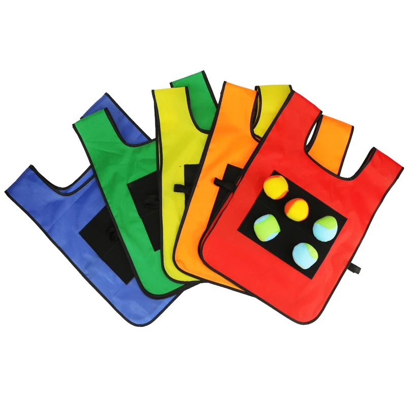 ZYF Chaleco infantil adhesivo con pelotas suaves para juegos - imagen 3