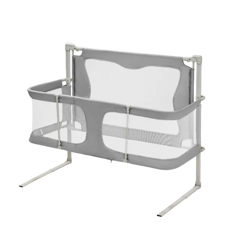 Cuna de bebé plegable con protección de seguridad para habitación - imagen 5