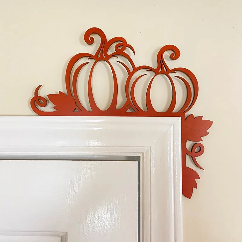 Decoracion halloween puerta - Marco de puerta de madera para hogar