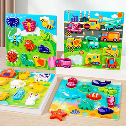 Puzle tridimensional de animales marinos para aprender jugando