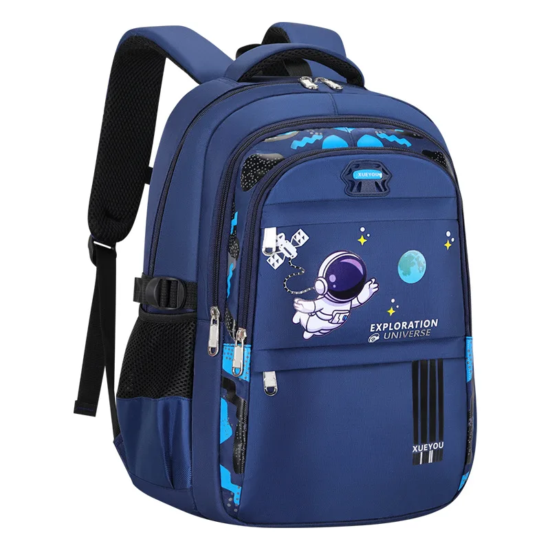 Mochila escolar impermeable de astronauta para niños, ligera