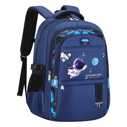 Mochila escolar impermeable de astronauta para niños, ligera
