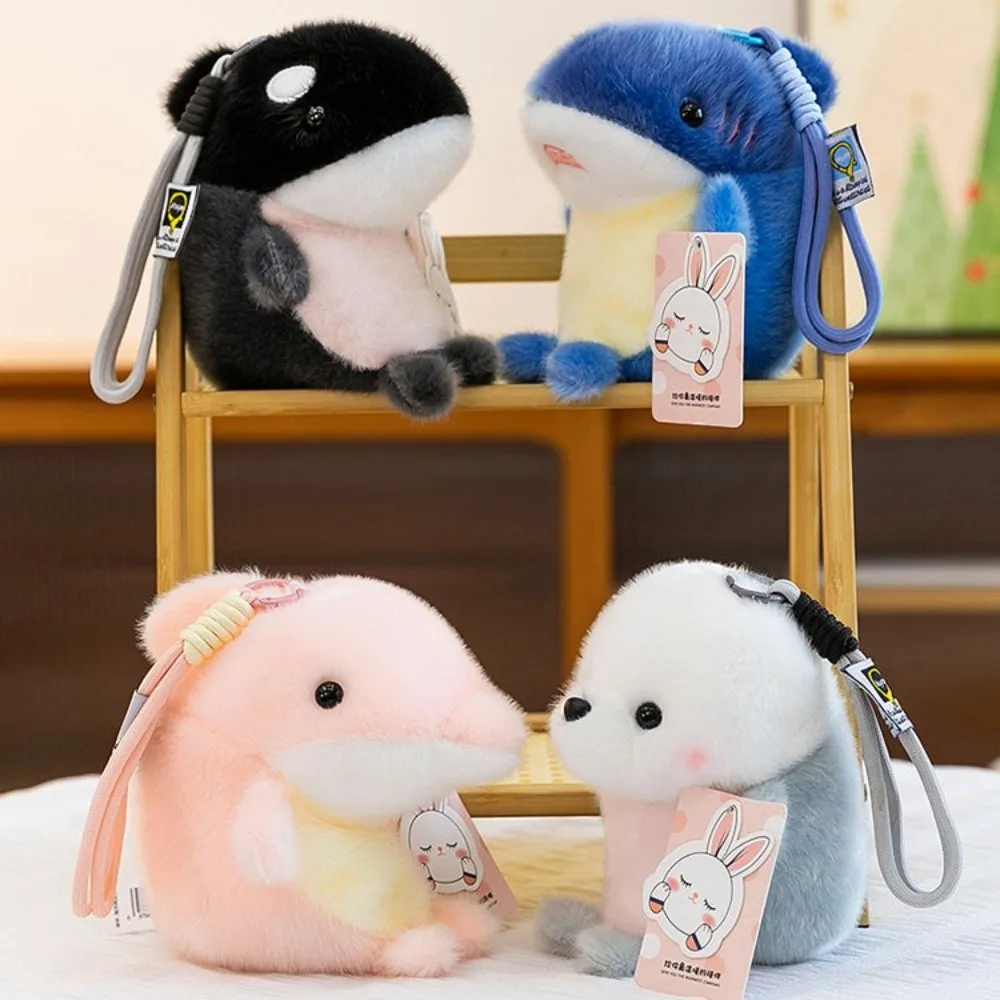 Llavero infantil de peluche marino con delfín y orca para niñas - imagen 2