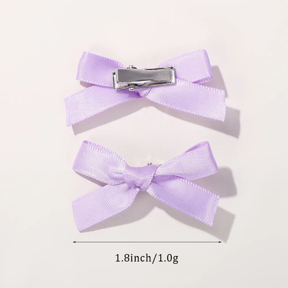 Lazos de ballet con pinza para niña – Color sólido, suave y elástico - imagen 5