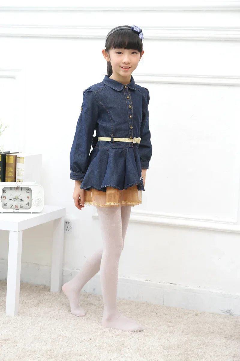 Pantimedias de ballet para niña en uso