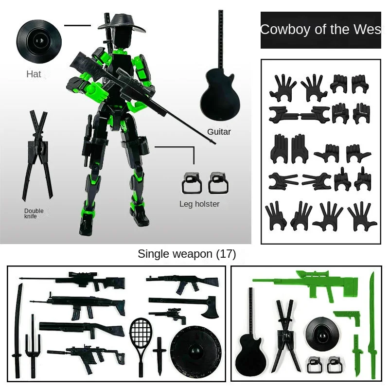 Muñeca articulada de calamar con impresión 3D artesanal - imagen 2