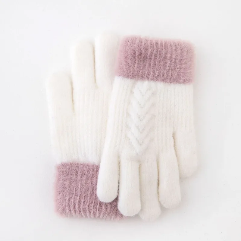Guantes de invierno para niños con forro polar térmico antip viento - imagen 5