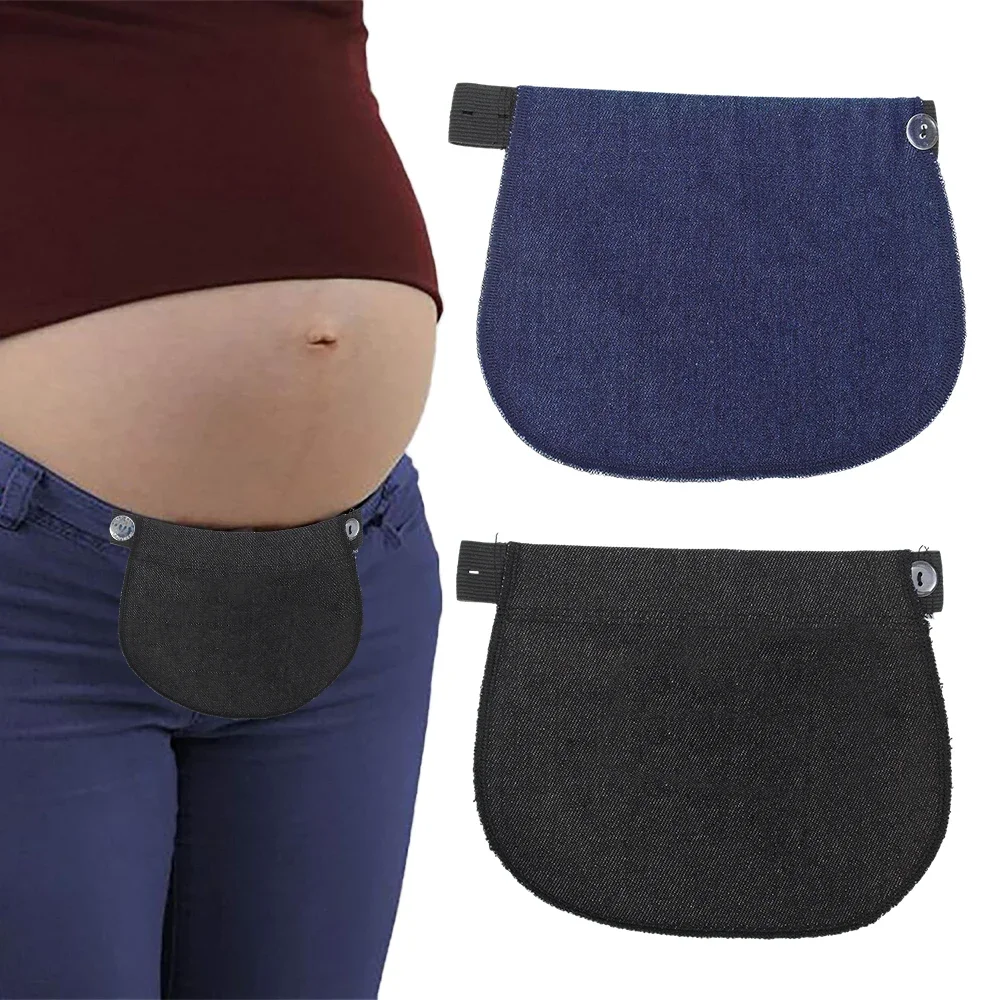 Cinturón de embarazo elástico con hebilla – Extensión de cintura premamá - imagen 3