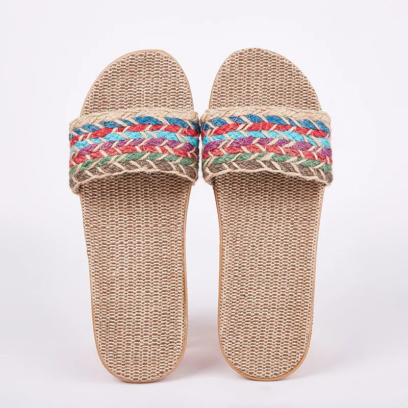 Zapatillas de casa en lino transpirable para mujer - imagen 3