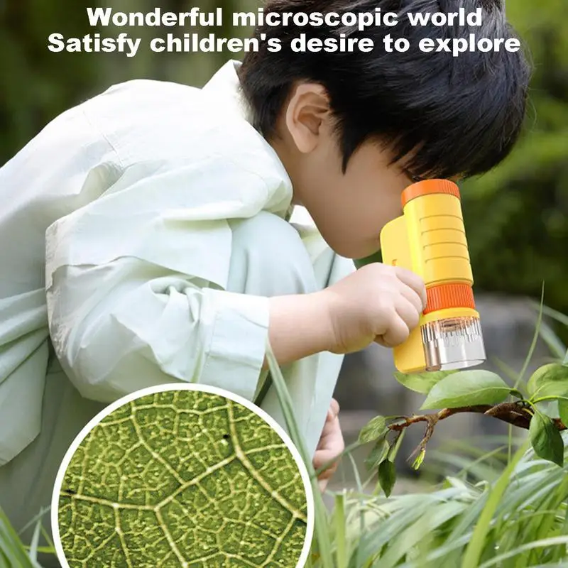 Microscopio educativo portátil de mano para niños – Juguete científico - imagen 2