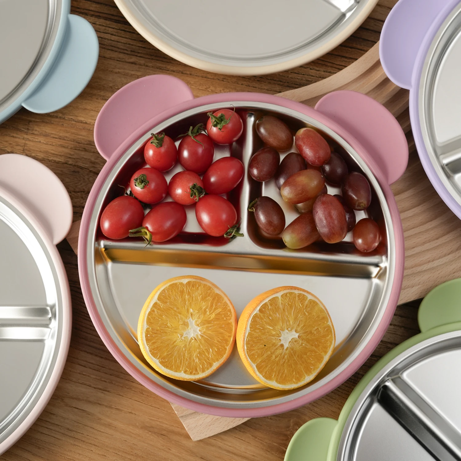 Babyvoedingsbord Plato de autoalimentación con ventosa de silicona - imagen 3