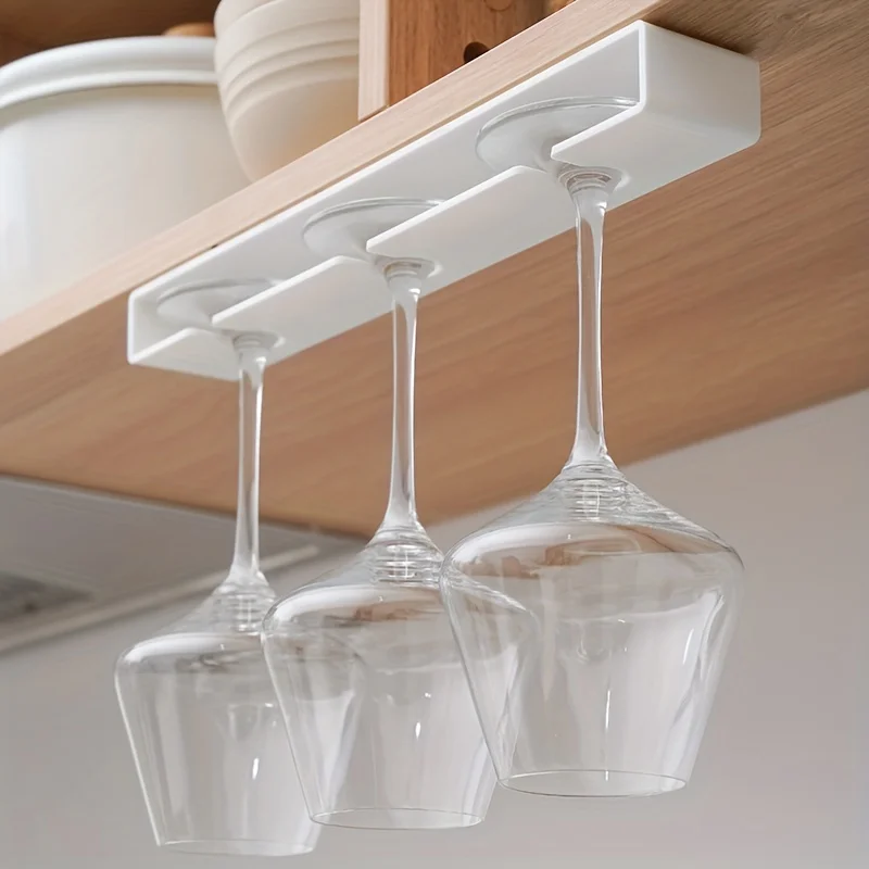 Estante colgante invertido para copas de vino - acero inoxidable - imagen 5