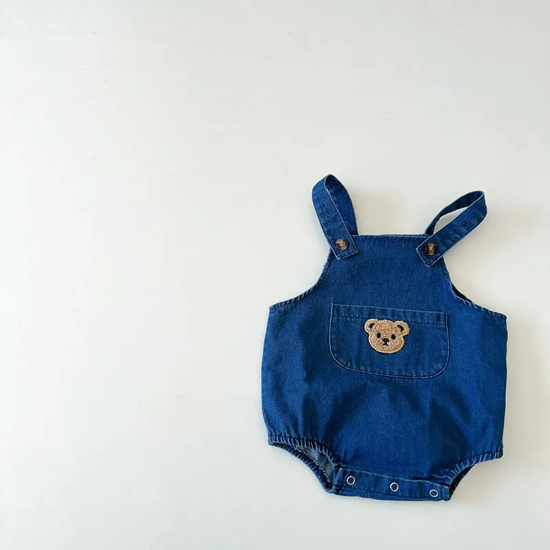 Conjunto verano bebé: peto vaquero con camiseta a rayas - imagen 2
