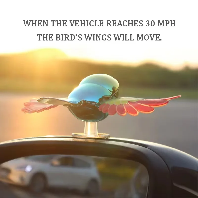 Adorno coche pájaro volador plástico decoración enchufable Feng Shui - imagen 2