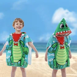 Toalla poncho con capucha para playa y piscina infantil