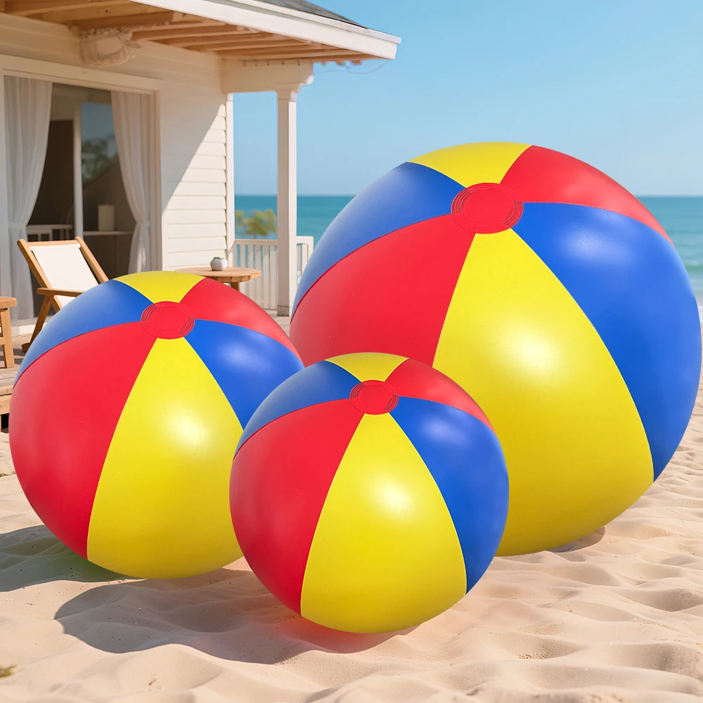 Balón inflable PVC tres colores