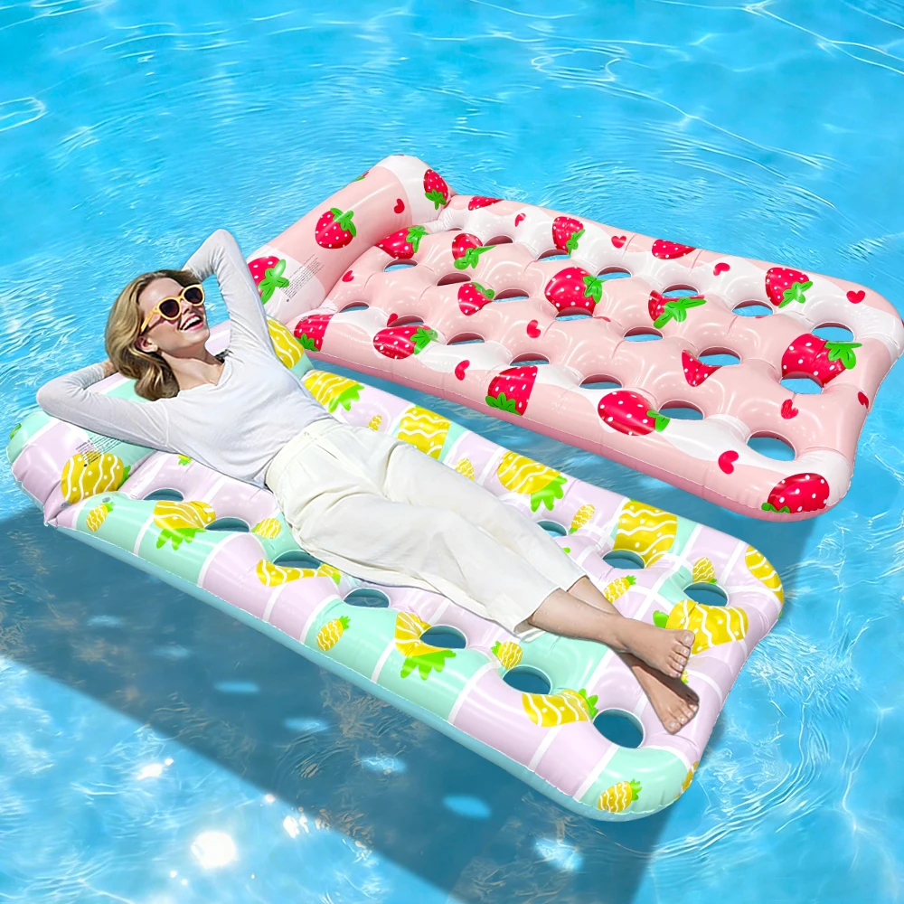 Silla flotante inflable de piscina y playa para relajarte - imagen 2