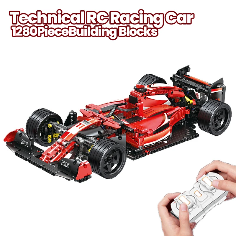 Bloques de construcción coche carreras RC DIY para niños