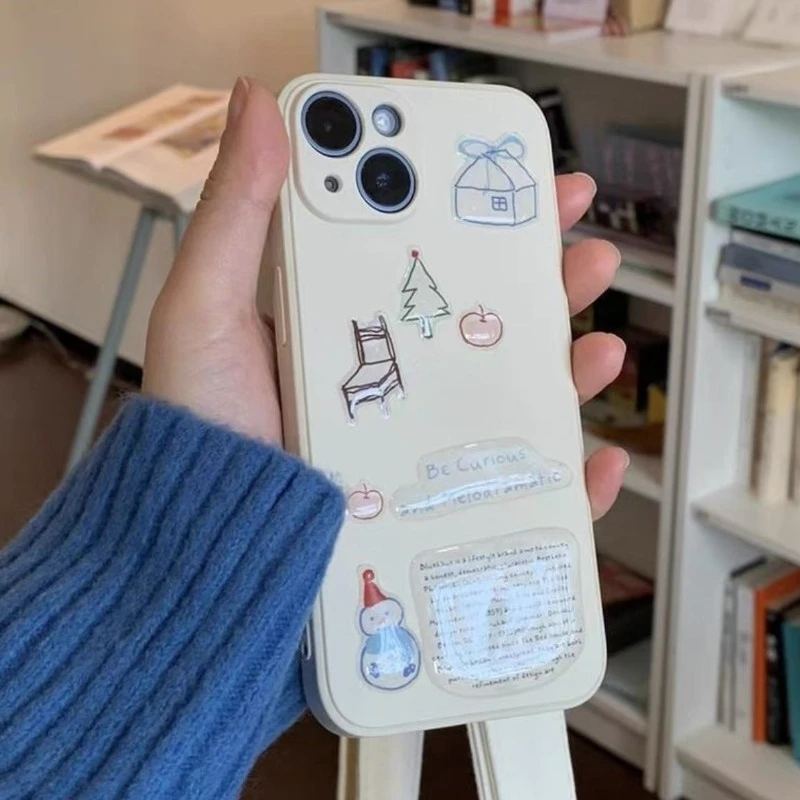 Pegatinas impermeables de muñeco de nieve para móvil y tablet - imagen 2