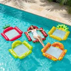Flotador inflable para piscina y playa con respaldo de malla