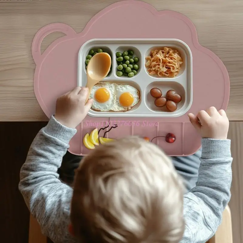 Mantel individual para bebés con bolsillo que recoge comida - imagen 3