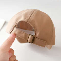 Gorra de béisbol para bebé con letra M bordada, verano