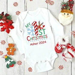 Mameluco recién nacido My 1st Christmas con estampado de ciervos