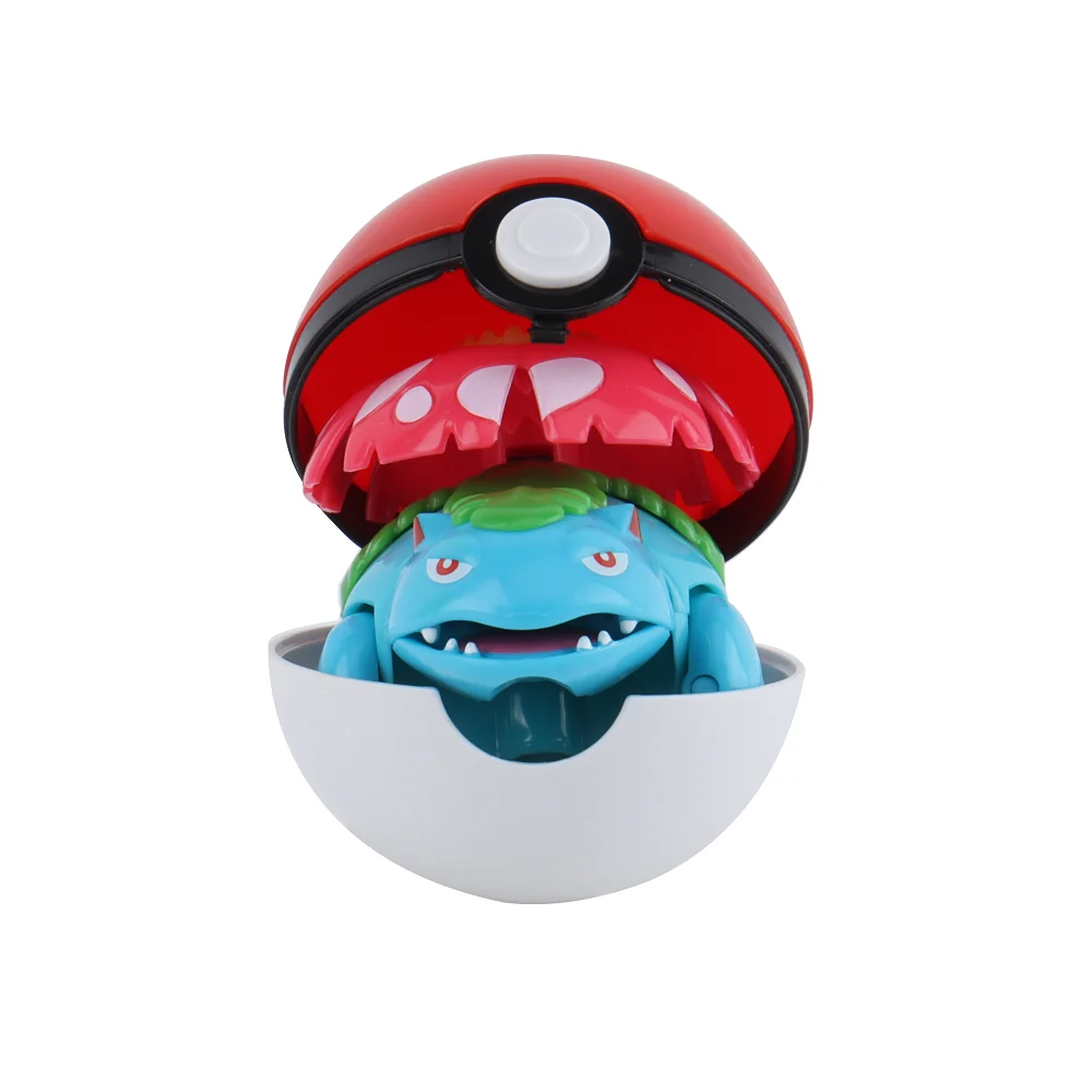 Detalle de la caja Pokeball donde se guarda la figura