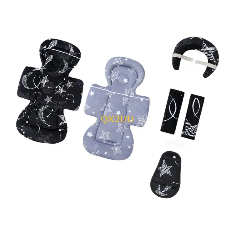 Pad almohadilla para cochecito suave de tela cómoda, fácil de poner - imagen 3