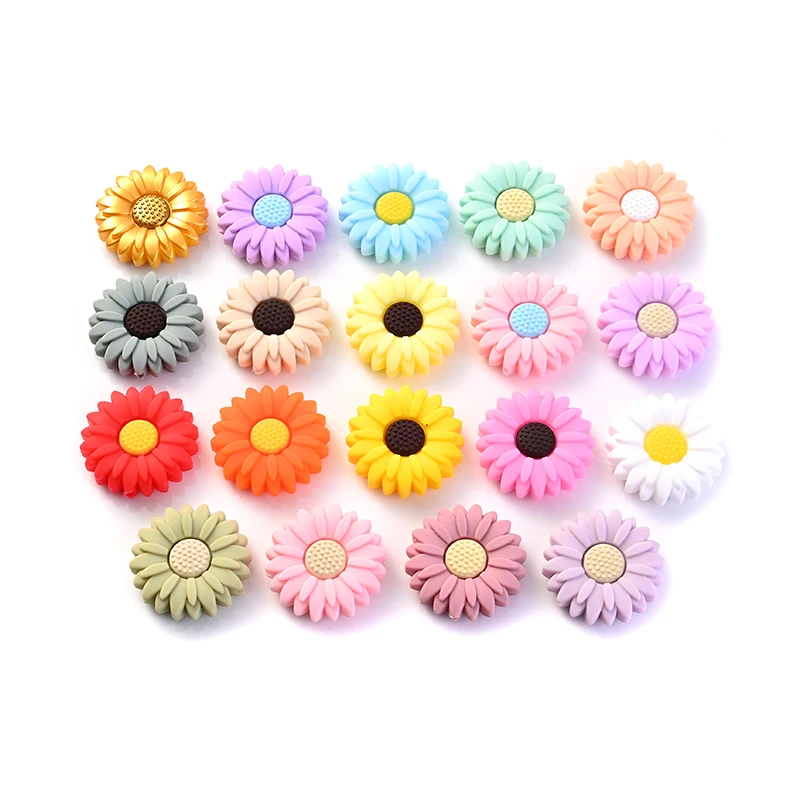 Cuentas de silicona flor