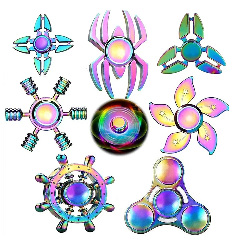 Spinner metálico R188 antiestrés juguete de mano para adultos