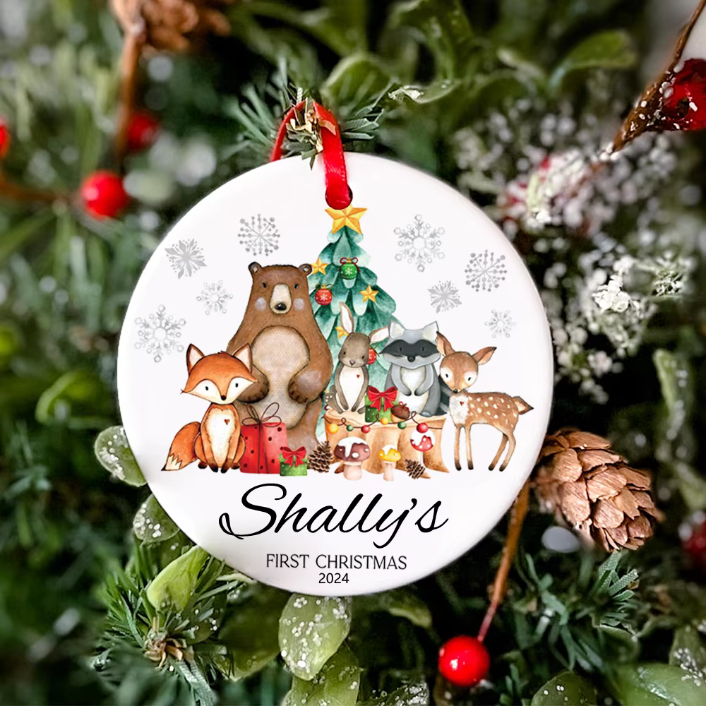 Adorno navideño personalizado para bebé con nombre - imagen 3