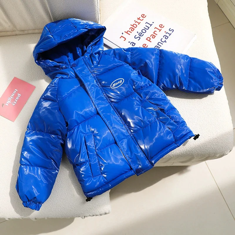 Chaqueta de plumón acolchada infantil con capucha para invierno - imagen 5