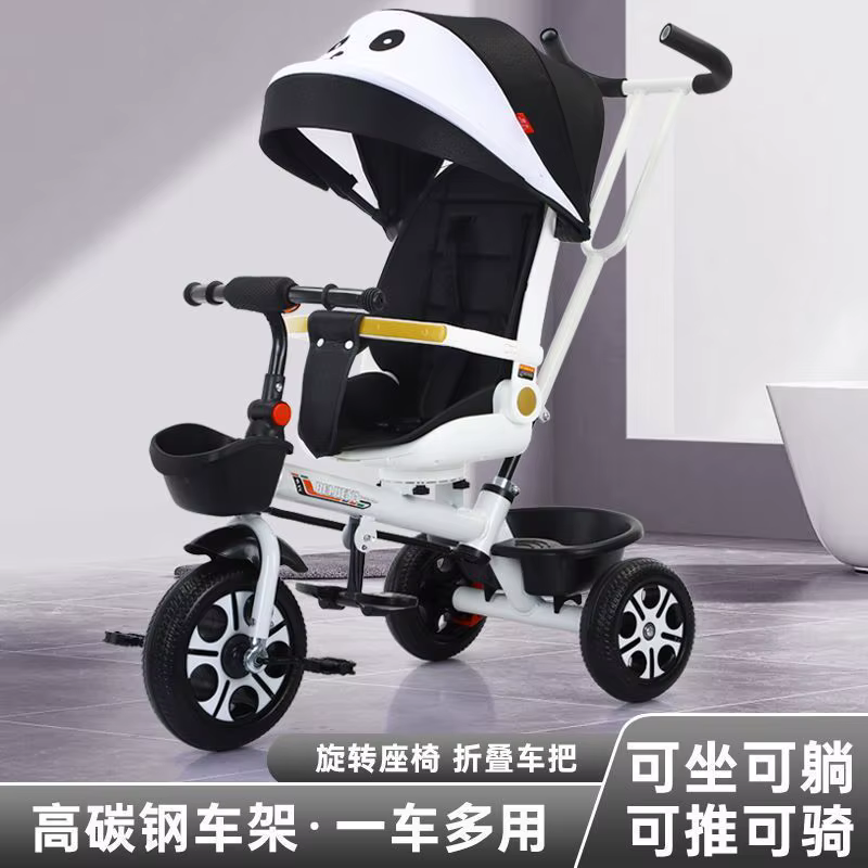 Triciclo evolutivo 3 en 1 para niños: cochecito y bicicleta de pedales - imagen 2