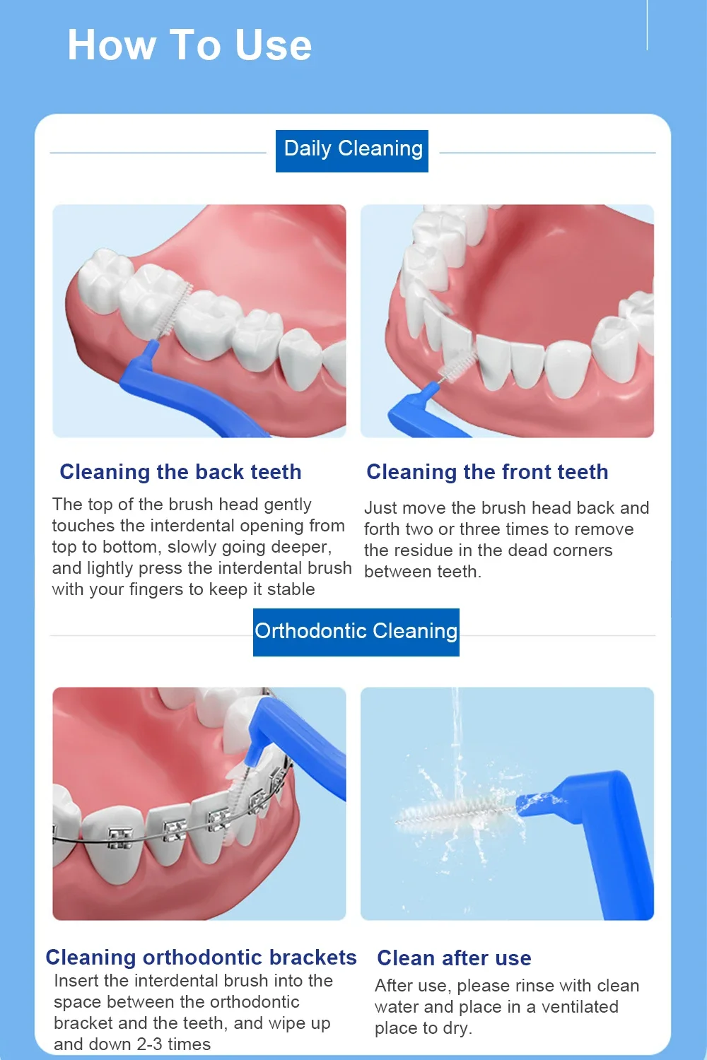 Material para limpieza interdental y palillo