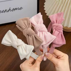 Diademas de tela con lazo – Estilo princesa para niña