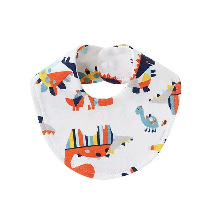 Baberos infantiles de algodón con estampado