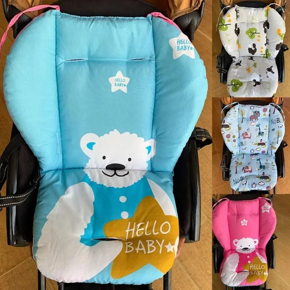 Cojín silla comedor bebé con estampado de dibujos suaves infantiles - imagen 4