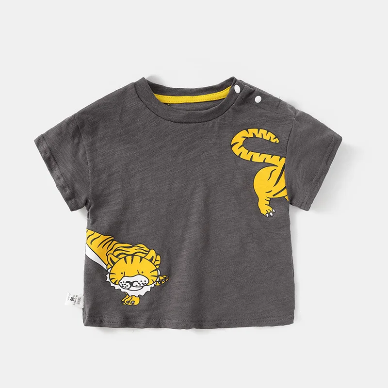 MILANCEL Camiseta de tigre para niña - Manga corta